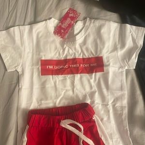 Little boys sweat pants and t shirt combo